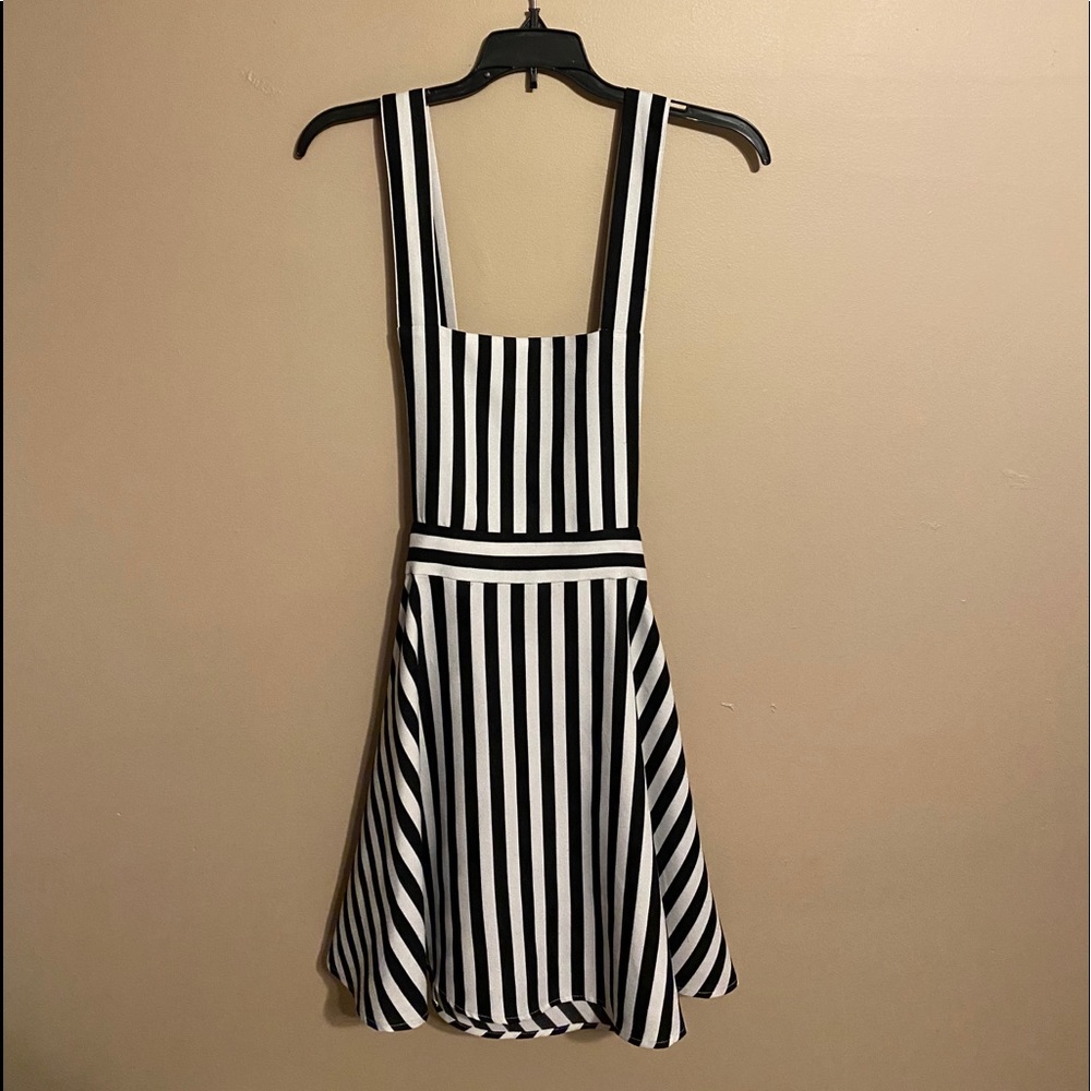 Stripes overall skirt
